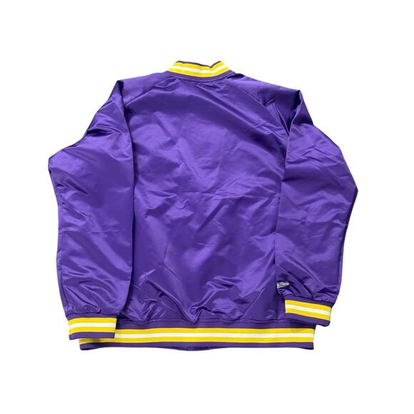 NWT! Mitchell & Ness PVAMU NCAA Lightweight Full Snap Bomber Jacket - Size 2XL - Picture 6 of 9